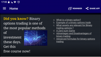 Binary Options Trading Course screenshot 0