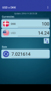 USD x DKK screenshot 2