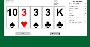 5 Card Draw Poker Solitaire screenshot 2