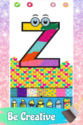 Numbers Glitter Coloring Pages screenshot 2