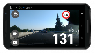 Compteur vitesse GPS, Dashcam et carte screenshot 2