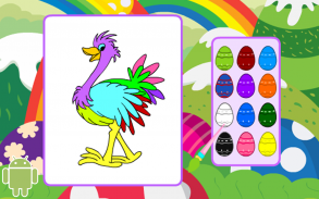 Coloring Game-Peppy Ostrich screenshot 1