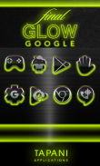 GLOW LIME icon pack HD 3D screenshot 4