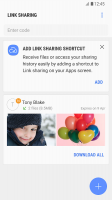 Link Sharing Screen