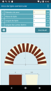 Calculadora de arco de tijolos (voussoirs) screenshot 4