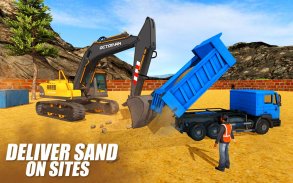 重型挖掘机起重机：建设城市卡车3D screenshot 5