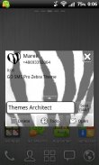 GO SMS Pro Zebra Theme screenshot 0