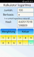 kalkulator logaritma screenshot 1