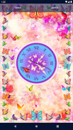 Butterfly Analog Clock screenshot 2