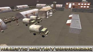 militai tank parking transport screenshot 5