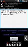 IVONA Kendra US English beta screenshot 2