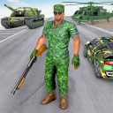 US Army Car Driver Crime Fight Icon