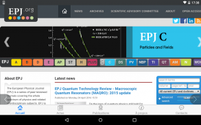 EPJ.org screenshot 2
