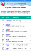 Baby Name Generator (Mom + Dad =Baby ) Suggestions screenshot 3