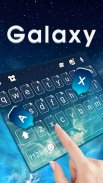 Simple Galaxy Tema de teclado screenshot 4