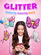 Glitter Butterfly Coloring - L screenshot 3