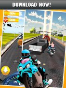 Велосипед Highway Moto Bike 3D Rider screenshot 9