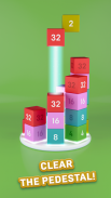 Merge Tower 3D: 2048 block game screenshot 0