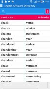 English Afrikaans Dictionary screenshot 1