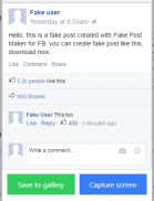 Fake Post Maker for FB classic screenshot 2