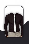 Men Shirt With Tie Suit Photo Editor screenshot 4