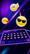 Smart Neon Emoji keyboard screenshot 1