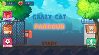 Crazy Cat : Parkour screenshot 2