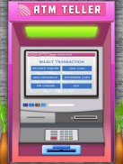 الظاهري ATM محاكي البنك الصراف لعبة مجانية للأطفال screenshot 1