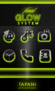 GLOW LIME icon pack HD 3D screenshot 5