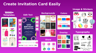 Invitation Card Maker & Design screenshot 5