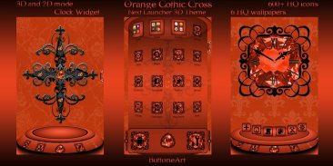 Orange Gothic Cross 3D Next La screenshot 0