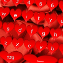 Keyboard jantung merah Icon