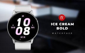 Ice Cream Bold Watch Face screenshot 0