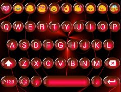 Spheres Red Emoji Keyboard screenshot 2