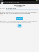 Lettore di biglietti da visita per Apptivo CRM screenshot 1