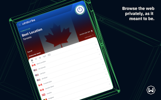 Windscribe VPN Screen