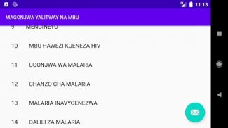 MAGONJWA 15 YA MBU NA MALARIA screenshot 2