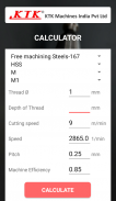 KTK Drilling Tapping Calculator screenshot 0