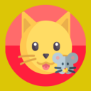 cat and rat Icon