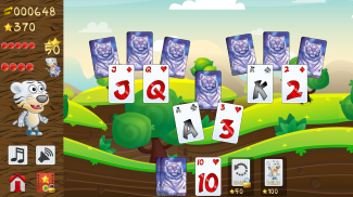 Tiger Solitaire: Fun tripeaks card solitaire screenshot 1