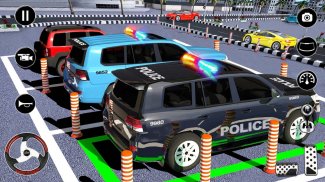 गाडी पार्किंग: पोलीस गाडी खेळ screenshot 0