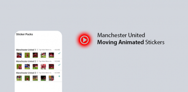 Animated Manchester United Stickers for WhatsApp screenshot 1