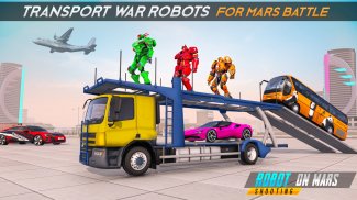 Mars Battle: Bus Robot Game 3D screenshot 3