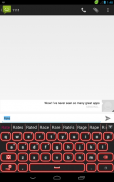 لوحة المفاتيح توهج الأحمر screenshot 10