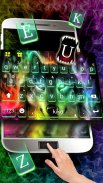 Colorful Wolf Keyboard Theme screenshot 2