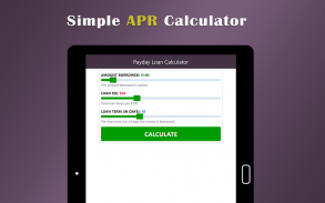 Payday Loan APR Calculator screenshot 1