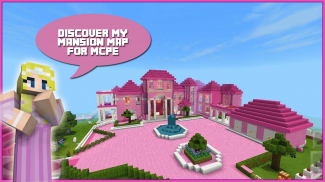 Map Pink Princess House for MC screenshot 0
