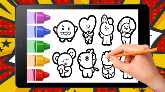 BT21 coloring book screenshot 1