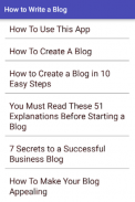 How to Write a Blog screenshot 1