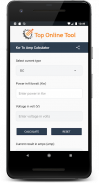 Kw to Amps Calculator screenshot 1